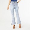 Women's Omg Zoey Zip Flare Jeans With Side Slit - COCO + CARMEN - 2 of 3