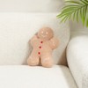 Saro Lifestyle Gingerbread Man Poly Filled Throw Pillow, 9"x12", Brown - 3 of 3
