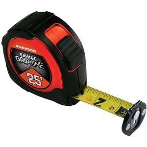 Swanson Savage Grip Line 25 ft. L X 1-1/16 in. W Gipline Tape Measure 1 pk - 1 of 1