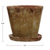 Creative Co-Op Cement Planter with Saucer - 2 of 4