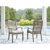 Signature Design by Ashley Rainier Ranch Rust and Fade Resistant Arm Chairs With All-Weather Cushion, Set of 2, Brown - 2 of 4