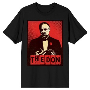 The Godfather The Don Crew Neck Short Sleeve Men's Black T-shirt - 1 of 3