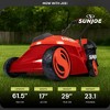 Sun Joe 28V 5 Ah Cordless Lawn Mower, Brushless Motor, 14" Electric with LED Battery Indicator & Safety Key, Detachable 10.6 Gal Grass Catcher, Red - 3 of 4