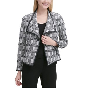 Calvin Klein Womens Metallic Tweed Blazer Jacket - 1 of 1