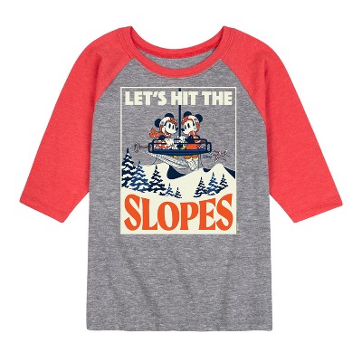 Boys' - Disney - Let's Hit The Slopes Raglan Graphic T-Shirt