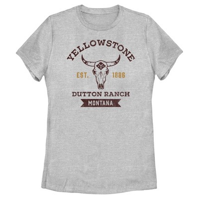 Women's Yellowstone Est. 1886 Dutton Ranch Montana T-shirt : Target