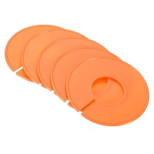 Unique Bargains Closet Clothing Rack Size Dividers Blank Labels Sorting Round Separator 6 Pcs - 1 of 3