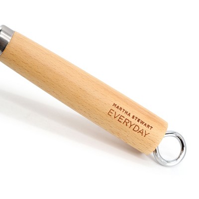 Teal 14 Inch Nonstick Carbon Steel Wok with Wooden Handle