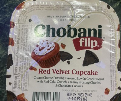 Chobani Flip Red Velvet Greek Yogurt - 4.5oz : Target