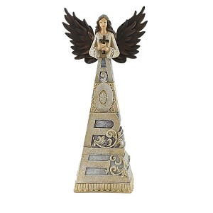 Figurine 12.0 Inch Crossword Hope Angel Cross Wings Blessed Figurines - 1 of 3