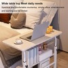 315in Mobile Standing Desk Adjustable Height Portable Rolling Desk Small Computer Desk Mobile Stand Up Desk with Wheels(B) - 2 of 4
