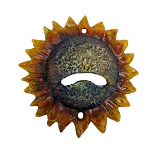 Design Toscano Sunny Sunflower Cast Iron Bottle Opener - 1 of 2
