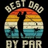 Adult Design By Humans Best Dad By Par Tropical Golf By  Pullover Hoodie - 2 of 2