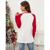 Merry Christmas Shirts for Women Long Sleeve Baseball Shirts Christmas T Shirts - 2 of 4