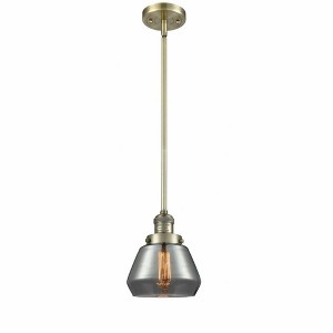 Fulton - 1 Light Stem Hung Mini Pendant In Industrial Style-9 Inches Tall and 7 Inches Wide - 1 of 1