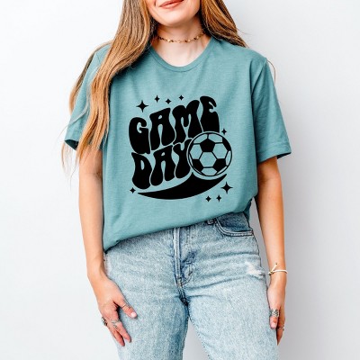 Simply Sage Market Soccer Game Day Sparkle Short Sleeve Tee