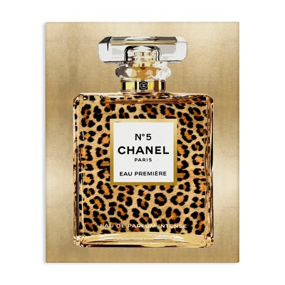 Stupell Industries Leopard Pattern Perfume Canvas Wall Art