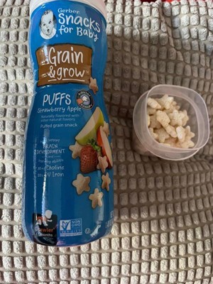 Gerber Puffs Strawberry Apple Baby Snacks - 12ct/0.5oz Each : Target