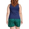 Lands' End Women's Plus Size DD-Cup Chlorine Resistant Square Neck Underwire Tankini Top Swimsuit Adjustable St - 2 of 4