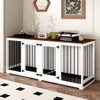 FUFU&GAGA Indoor Furniture Style Dog Kennel with Removable Divider for 2  Dogs - 3 of 4