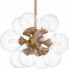 Quoizel Lighting Glinda 4 - Light Pendant in  Brushed Weathered Brass - 3 of 4