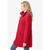 Woman Within Plus Size Fleece Swing Funnel-Neck Coat - 4 of 4