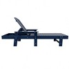 WestinTrends Dylan Adirondack Poly Reclining Chaise Lounge With Arms - 3 of 4