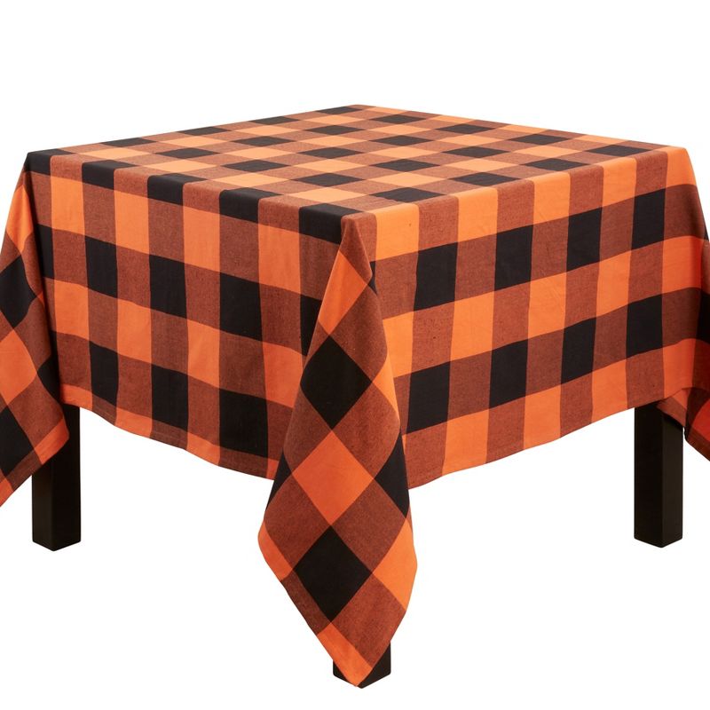 Saro Lifestyle Saro Lifestyle Dining Tablecloth With Buffalo Plaid Design, 3 of 6