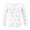 Hudson Baby Infant Girls Thermal Long Sleeve Tees 5pk, Snowflake - 3 of 4
