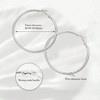 4 Pairs Silver Gold Hoop Earrings for Women Fashionable Temperament, Trendy Styles, Low Allergy - 4 of 4