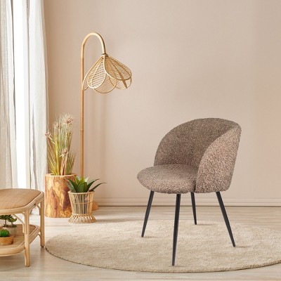 NicBex Vintage Rattan Dining Chairs Set of 2, Kitchen Side Chair with Solid Birch Wood Frame & Woven Back, Ready-to-Use