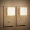 YANSUN 2-Pack 0.3W Plug-in Light-Controlled Night Light, Square, Warm White 3000K, U.S. Two-Prong Plug - 3 of 4