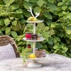 Park Hill Collection Garden Bird Iron Tiered Plant Stand - 4 of 4