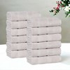 Smart Twist Viscose Cotton Blend Medium Weight Solid Thick Border Towel Set by Blue Nile Mills - 2 of 4