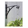 17" Steel Geometric Corona Bracket Black - ACHLA Designs: Heavy-Duty Hanging Hardware - 3 of 4