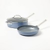 7pc Nonstick Ceramic Coated Aluminum Cookware Set - Figmint™ - 3 of 4