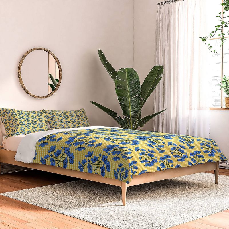 Caroline Okun Swedish Gingham Blooms Comforter Set - Deny Designs, 3 of 5