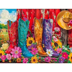 Sunsout Country Boots 500 pc Jigsaw Puzzle 77194 - 1 of 4