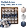 Velvet Christmas Ornaments Set of 25 - Elegant Shatterproof Holiday Balls for Tree Decorations in Green, Brown & Neutral Tones - 3 of 4
