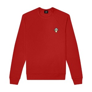 Dalix Mushroom (Glow in the Dark) Embroidered Fleece Sweatshirt Pullover Mens - 1 of 4