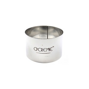 O'Creme Cake Ring, Stainless Steel, Round,  3-1/2" x 1-1/2" High - 1 of 3