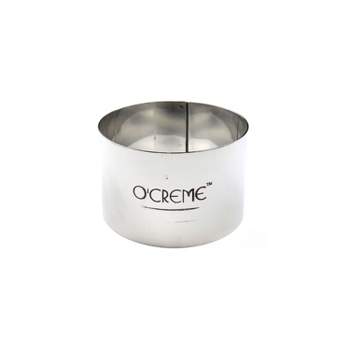 O'Creme Cake Ring, Stainless Steel, Round,  3-1/2" x 1-1/2" High