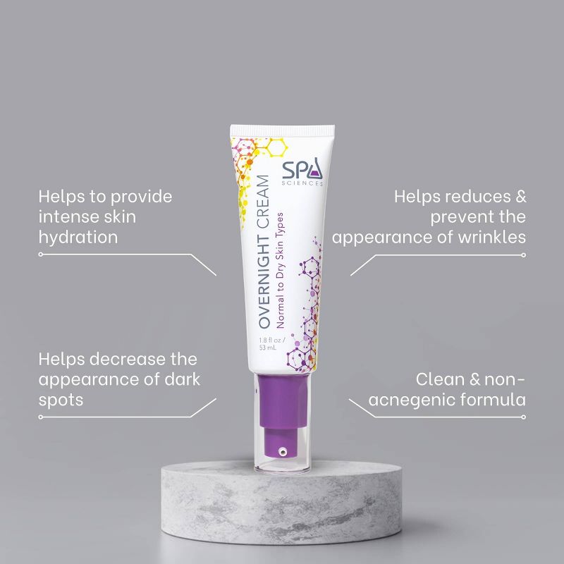 Spa Sciences Overnight Cream for Normal to Dry Skin Facial Night Cream - 1.8 fl oz, 6 of 10