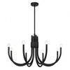Savoy House Sorrento 8 - Light Chandelier in  Matte Black - 2 of 4