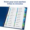 Avery Ready Index 24 Tab Double Column Binder Dividers, Customizable Table of Contents, Multicolor Tabs, 1 Set (11321) - 2 of 4