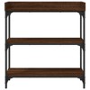 vidaXL Console Table with Shelves Brown Oak 29.5 in.x11.8 in.x31.5 in. - 4 of 4