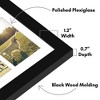 Americanflat 18x26 Collage Picture Frame, Use as (16) 4x6 Picture Frame Openings or One 18x26 Photo Frame, Engineered Wood, Polished Plexiglass, Black - 3 of 4