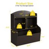 Bookcase and Toy Storage Cabinet, 3-Tier Shelf with Cubby Organizer - 3 of 4