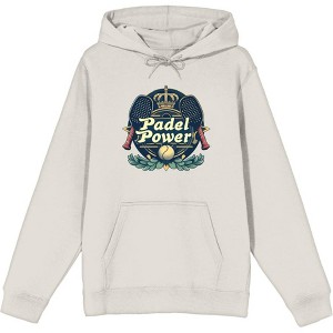 Padel Tennis "Padel Power" Adult Long Sleeve Hoodie - 1 of 2