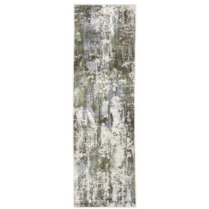 Oriental Weavers Caravan 2060F Green/ Blue Indoor Area Rug - 2'3" x 7'6" - 1 of 4